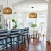 22In Rattan Chandelier Pendant Light Farmhouse Ceiling