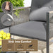 8 Pieces Patio Furniture Set, Outdoor PE Rattan Conversation Sofa Set with Thick Cushions and 2-Tier Tempered Glass Coffee Table for Garden, Porch, Balcony and Backyard
