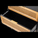 Aril 3-Drawer Woven Cane Front Accent Chest, Mid Century Modern 3 Drawers Nightstand