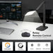 Desk Lamp for Home Office, LED Desk Lamp with Webcam Light for Video Calls, Dimmable 3000K-6500K Desk Light with Remote, Timer, Memory, Adjustable Swing Arm, CRI95+