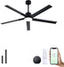 Smart Outdoor Ceiling Fan With Silent Brushless Motor