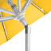 12-Year-Non-Fading, 9Ft Premium Sunbrella Patio Umbrella, Hand-Crank, Button-Tilt, White Frame, Sunflower Yellow Fabric