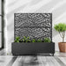 Metal Planter Box with Trellis with Wheels
