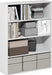 White 4Tier OpenBack Book Shelf With DisplayOrganizer