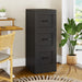 Metal 3 Drawer Vertical File Cabinet with Lock, Steel Lockable Filing Cabinet, Home Office Storage Cabinet Fits Letter A4 Legal Files, Anti-Tilt Full Extension Drawers for Document Organizer
