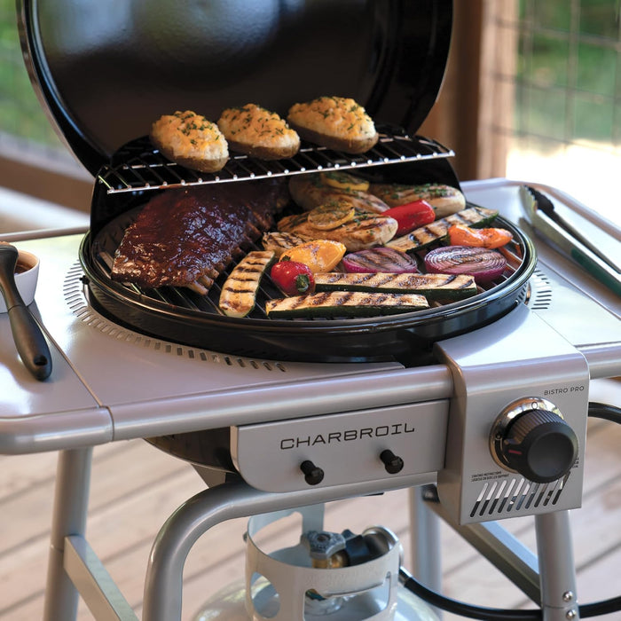 Bistro Pro Gas Grill for Small Spaces and Patios, Black - 25302161