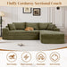 95 Inch Boneless Cloudlike Sectional Sofa MemoryFoam