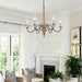 Six Lights French Country Rustic Wooden Chandelier