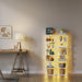 FortySevenInch White LED Bookcase With Ambient Lights