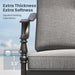 Patio Swivel Chairs, Metal Armchairs W/Cushions, 2PCS