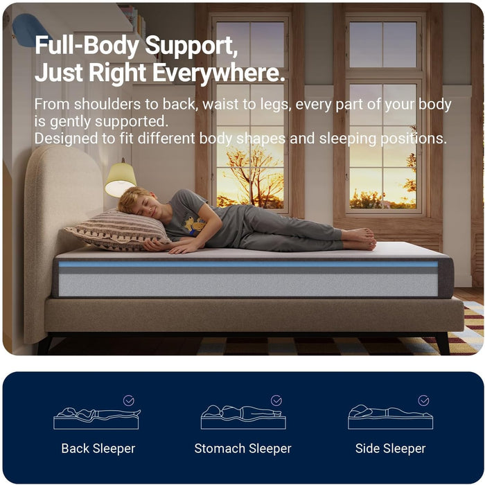 Syncdeep 8 Inch Full Mattress for Deep Sleep, Memory Foam Mattress