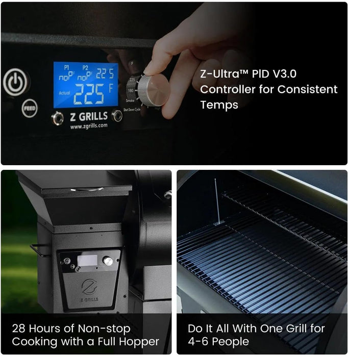 2026 Electric Pellet Smoker & Grill, 700 Sq. in Cooking Space, PID 3.0 Precision Control, Dual Meat Probes, 28-Hour Hopper, Dual-Wall Insulated Base, 8-In-1 BBQ with Cover