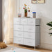Sturdy Nine Drawer Dresser With Wardrobe Organization