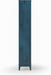 Geometrix Bookcase 72" H / 100% Solid Wood/Deep Ocean Blue Finish