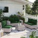 Outdoor Patio Furniture Set PE Wicker Rattan Outdoor Sectional Sofa