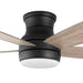 Ashby Park 52 In. White Color Changing Integrated LED Matte Black Indoor Ceiling Fan with Light Kit and Remote Control