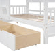 White Twin HouseShaped Bed Frame With StorageSpace