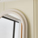 Floor Mirror, Full Length Mirror with Stand, 63"X24" Freestanding Arched Mirror Full Length Hanging or Leaning, Wall Mounted Mirrors with Flannel Frame, Large Mirrors for Bedroom (White)