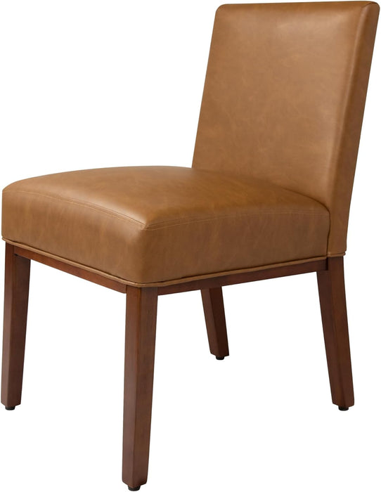 Kolbe Dining Chair - Carmel Faux Leather，19.5" Seat Height, Ideal for 29-31 Inch Tables (Single Pack)