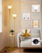 Dimmable Flower Floor Lamp with Table for Living Room, Modern Mid Century Gold Metal Tall Standing Lamp with 5Lbs Heavy Base for Bedroom/Sofa Beside/Corner Decor (Bulb Included)