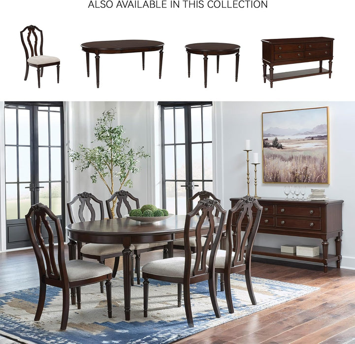 Lavinton Traditional Upholstered Dining Chairs - Tan (Set of 2)