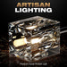 12-Light Black Gold Chandelier Ceiling Light Fixture