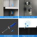 Locking Black 53Inch Industrial Metal Storage Cabinet
