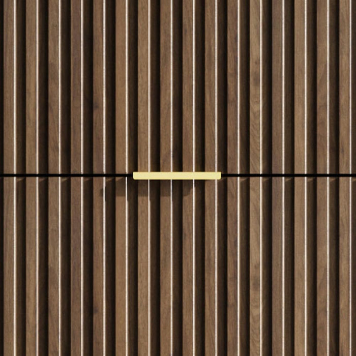 47" Tall Fluted 5-Drawer Dresser for Bedroom, Walnut