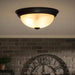 11 In. Small 2-Light Oil Rubbed Bronze Ceiling Light Flush Mount