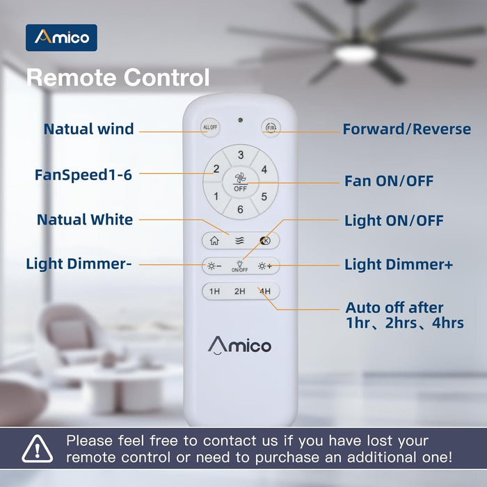 72 Inch Ceiling Fans with Lights,Large Ceiling Fan with Light and Remote Control, Dimmable, 3CCT, Quiet, Black Modern Ceiling Fan for Living Room, Bedroom, Kitchen, Patio, Farmhouse, Indoor/Outdoor