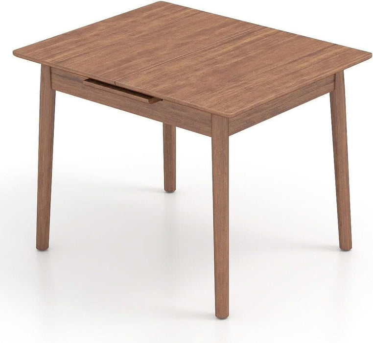 40"-52" Solid Wood Extendable Dining Tables for 2-6 Walnut