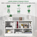 White 44 Inches Multifunctional Engineered Cube Bookcase