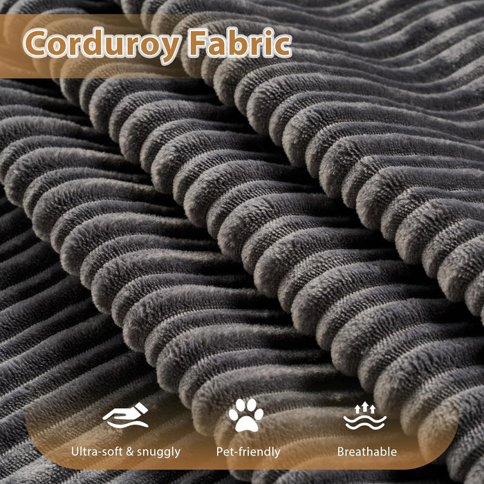 75Inch Grey Foldable Convertible Sofa Bed SleeperCouch