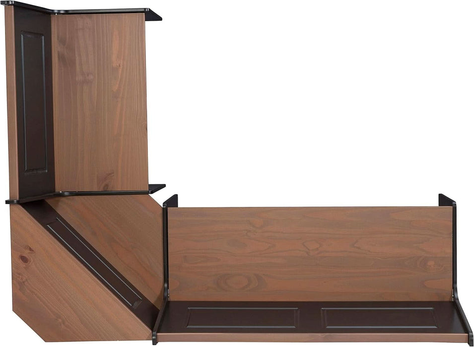 Black and Pecan Breakfast Dining Set Ardmore Nook