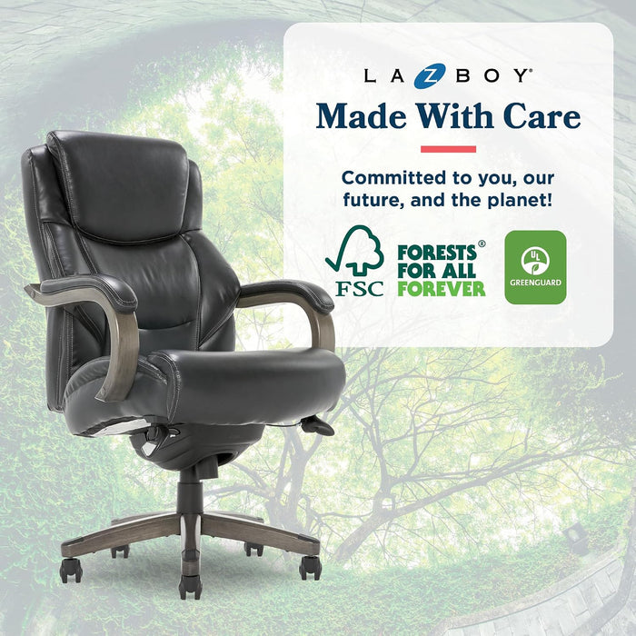 La-Z-Boy Big and Tall Executive Office Chair Lumbar Support, Leather Chair