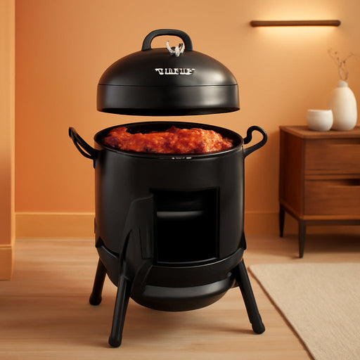 Char-Broil Bullet Charcoal Smoker 16" - 18202075,Black