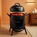 Char-Broil Bullet Charcoal Smoker 16" - 18202075,Black