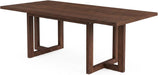 71" Dining Table for 6-8 People, Rectangular Table, Brown