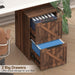 Wood Filing Cabinet, 2 Drawer File Cabinet for Home Office