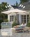 6.5X10Ft Patio Umbrella,Outdoor Umbrella with Push Button Tilt and Crank,8 Sturdy Ribs, UV Protection & Waterproof Market Umbrella for Pool,Backyard,Beach,Deck