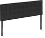Fb17038K-Bk Headboard, King, Black