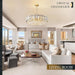 Gold Crystal Chandelier 31.5 Inch Elegant Radiance