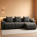 CharcoalGray 101Inch Modular Sectional Sofa With Ottoman