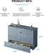 Queen Murphy Bed Cabinet With USB StorageDrawerWithUSBCharging
