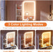 Small Vanity Desk with Lighted Mirror, Makeup Vanity Set with Lights, Drawers, Charging Station, Storage Bench, Open Shelf, Dressing Table for Small Room, Vanities for Girl & Kids, White