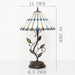 Tiffany Style Light Beige Jewelry Stained Glass Table Lamp 19 Inch