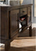 Haddigan New Traditional Dining Room Buffet Cabinet with Wine Rack, Dark Brown