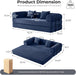 Five In One Transformable Upholstered Navy SofaBed