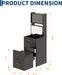 Compact Vanity Desk With Illuminating Mirror Black