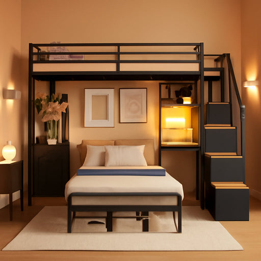 Charcoal Twin Bunk Bed With ChargingStation Drawers